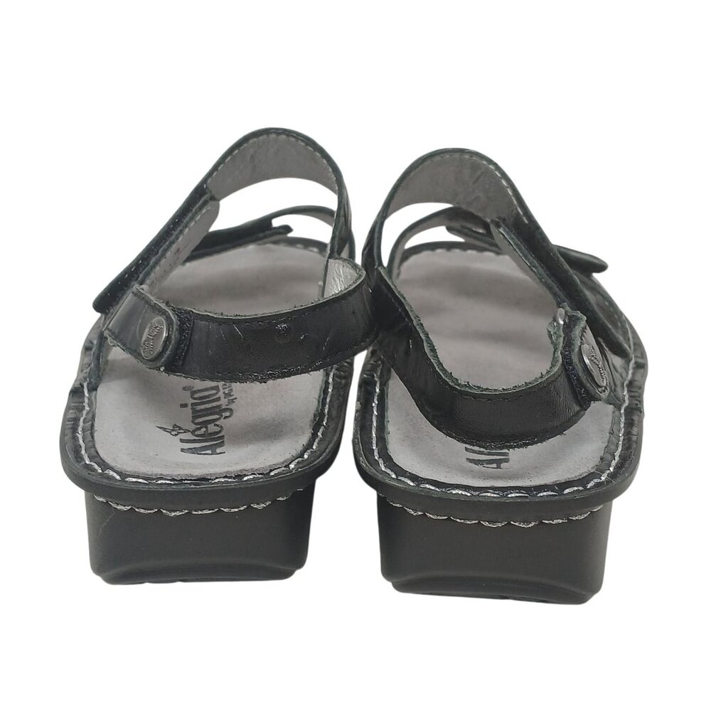 Alegria VERONA PG Lite Womens Sz 38 US 8-8.5 Black Embossed Sandals VER-691 #8 - Picture 9 of 12